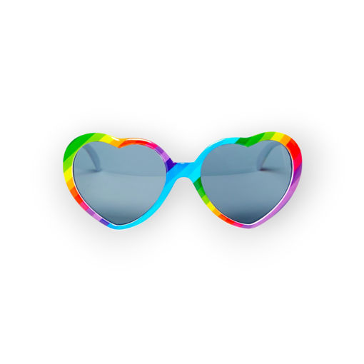 Picture of SUNGLASSES RAINBOW HEART PRIDE